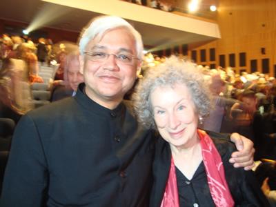 With Margaret Atwood, Dan David Prize